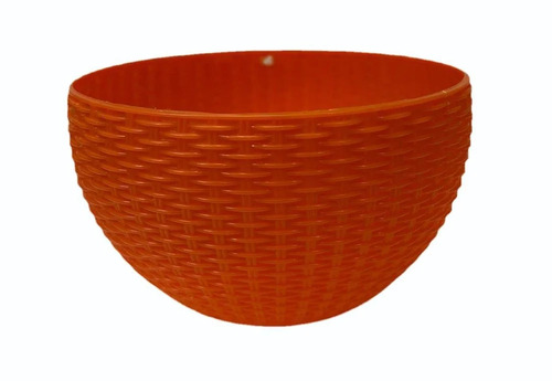 9 Inch Brown Plastic Hanging Plant Pot