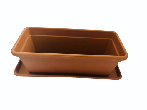 Brown Rectangular Planter
