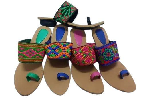 Colorful Stylish Kolhapuri Chappals