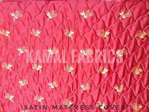 Pink Color Satin Mattress Covers