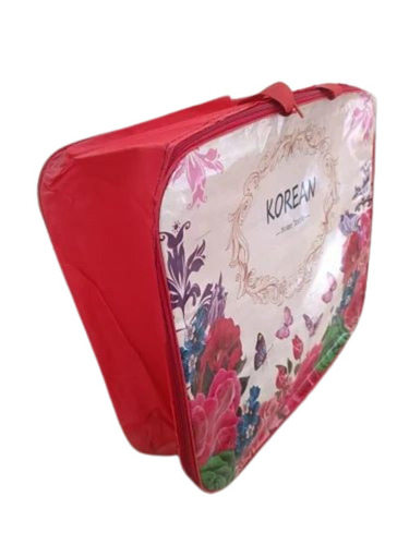 Pvc Red Korean Home Textile Blanket Bag