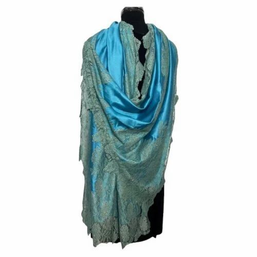 Silk Reversible Lace Stole
