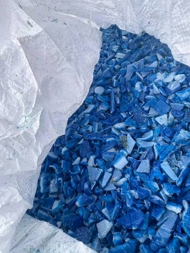 HDPE Blue Drum Flakes 