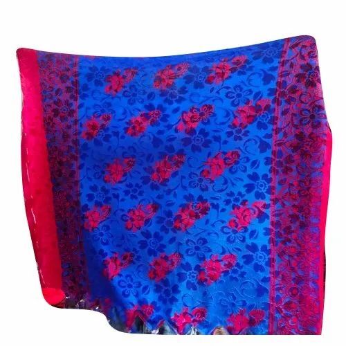 Ladies 40x80 Inch Printed Velvet Shawl
