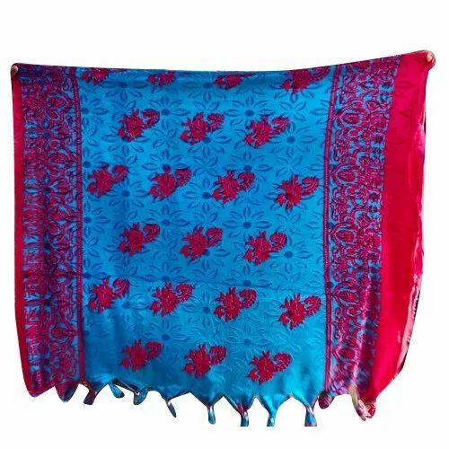 Ladies Casual Printed Velvet Shawl - Color: Multi Color