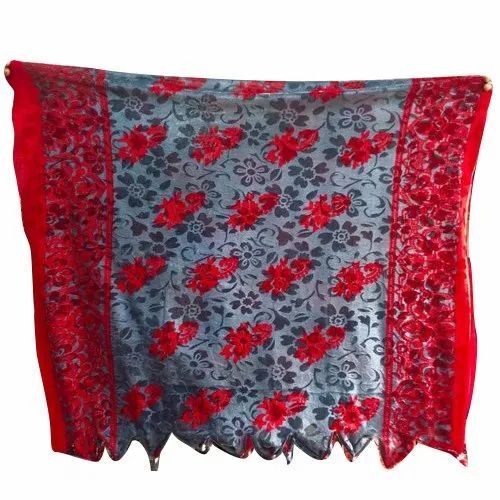 Ladies Floral Printed Velvet Shawl