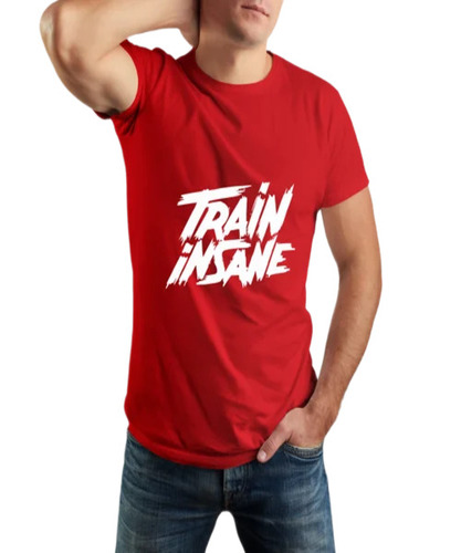 Men Round Neck Printed T Shirt