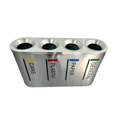 120ltr 4 In 1 Stainless Steel Dustbin