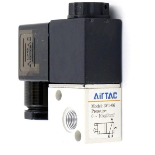 3v1-06 - Threaded 1/8 Inch Grey/Black, 12v-220v DC/AC | Energy Efficient, Strong Sealing, Corrosion Resistant, Leak Proof