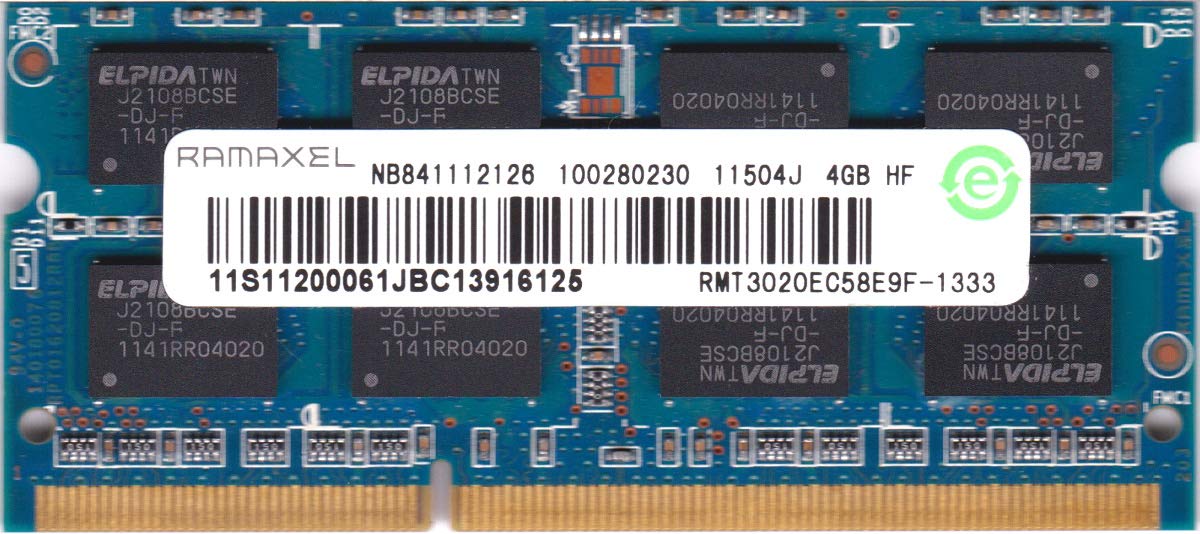 4GB DDR3 Laptop RAM PC3-10600 Ramaxel 1333MHz 204 Pin
