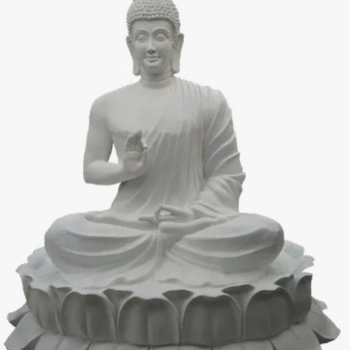 5 Feet Fiber Buddha Statue