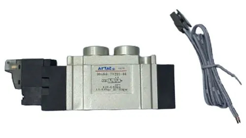 7v210-08-(Dc24v)-050 Single Solenoid Valve - Brass, Threaded BSP/NPT, Grey and Black, 0-10 Bar, 5-15W Power | Electromagnetic Actuation, Fast Response, Precise Control, Corrosion Resistant