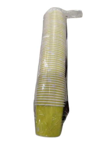 Disposable Yellow Plain Paper Cup