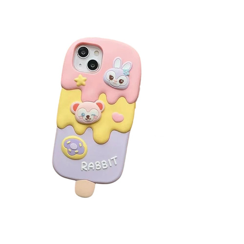 Ice Candy Rabbit Toy Silicone Soft Phone Case