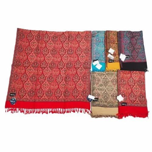Ladies Fancy Printed Pure Wool Shawl