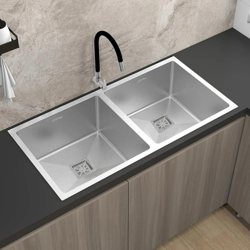 Plantex Stainless Steel Double Bowl Sink for Kitchen