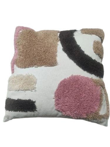 Square Cotton Tufted Cushion Cover