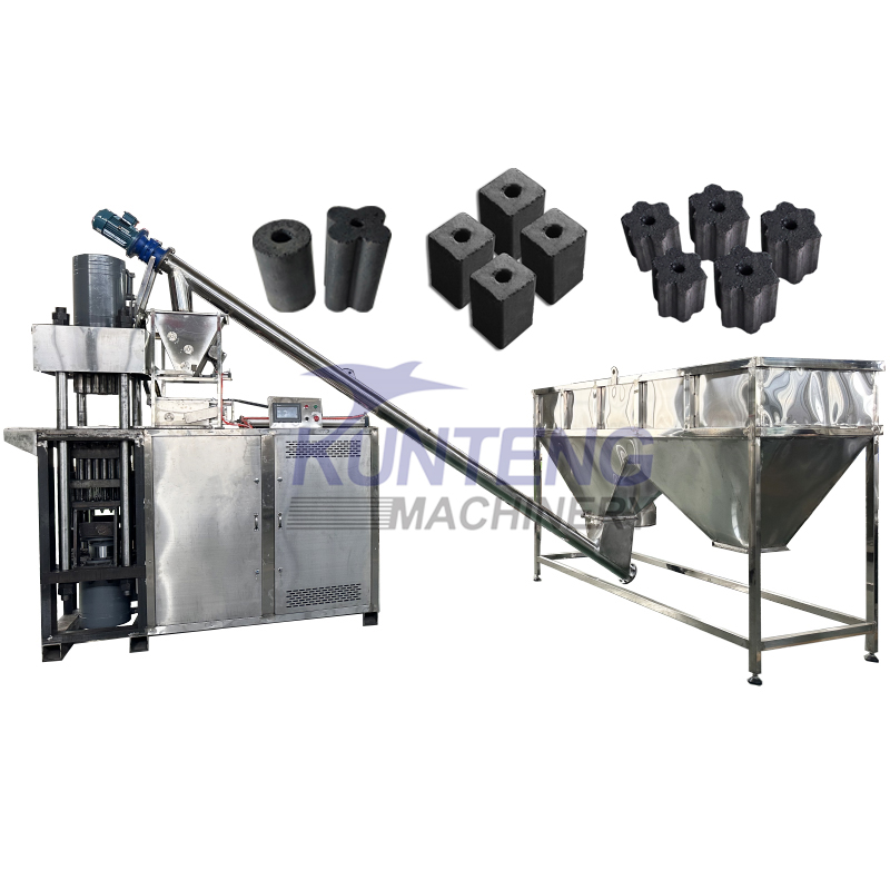 Stainless Steel Hydraulic Fruit Charcoal Barbecue Charcoal Hookah Charcoal Briquetting Machine - Briquette Size: Customized