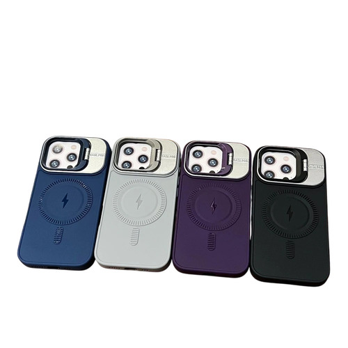 Tpu Silicone Magnetic Wireless Kickstand Phone Case