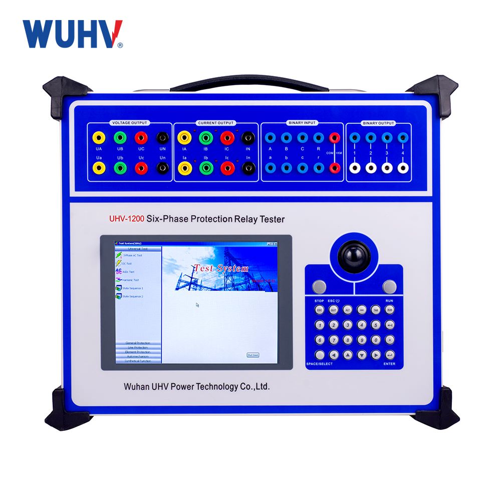 Uhv-1200 Intelligent Six Phase Microcomputer Relay Protection Tester - Accuracy: 0.5 %