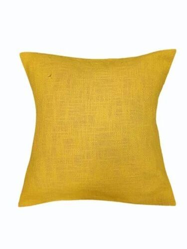 Yellow Plain Cushion Cover