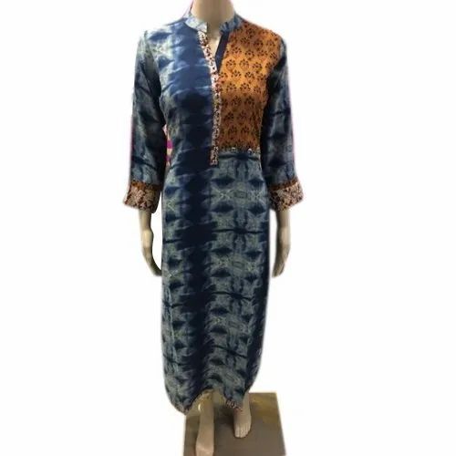 3/4th Sleeve Printed Cotton Kurti