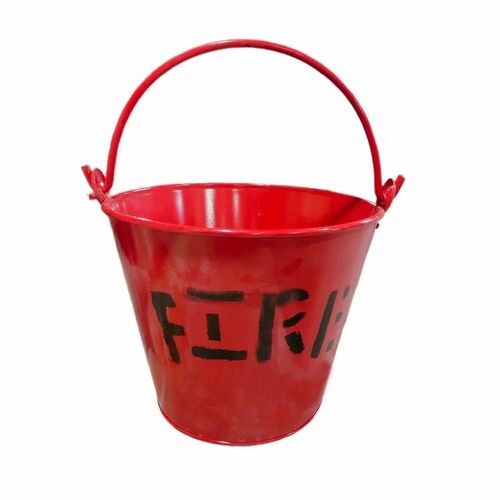 6 L Safety Fire Bucket - Steel, 6 Liter, Red | Durable, Long Lasting Fire Safety Product