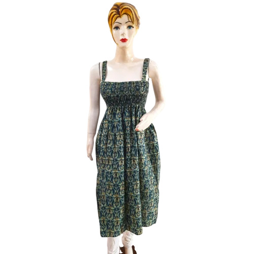 Cotton Long Bobin One Piece Dress