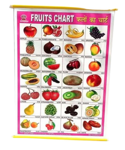Fruits Name Teaching Chart
