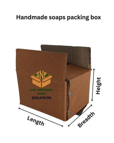 Handmade soaps packing corrugated box