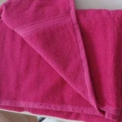 Pink colour towel