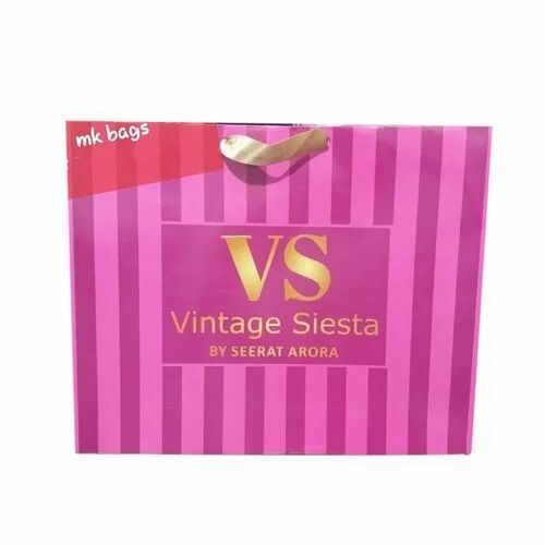 Pink Paper Carry Bag - Color: Multiple