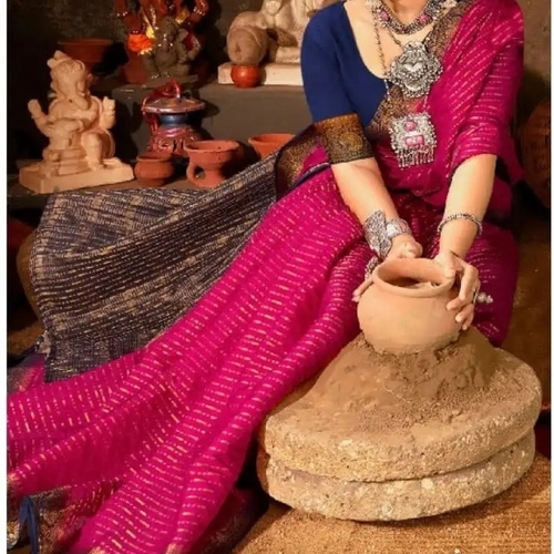 Pink Saree 