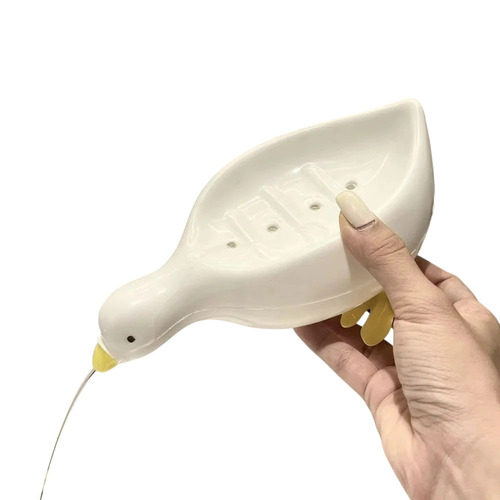 Plastic Duck Shape Soap Dish - Feature: Durable