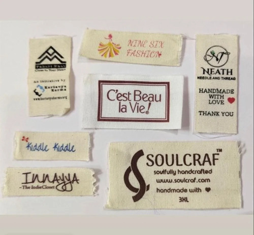 Cotton Cream Printed Labels - Coating Type: Matte
