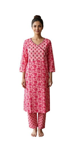 Cotton Kurti With Plazo Set