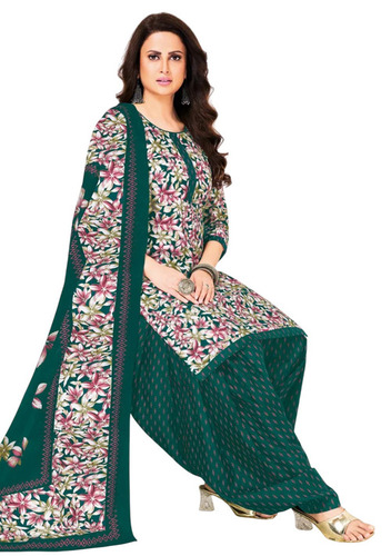 Green Stitched Cotton Suits