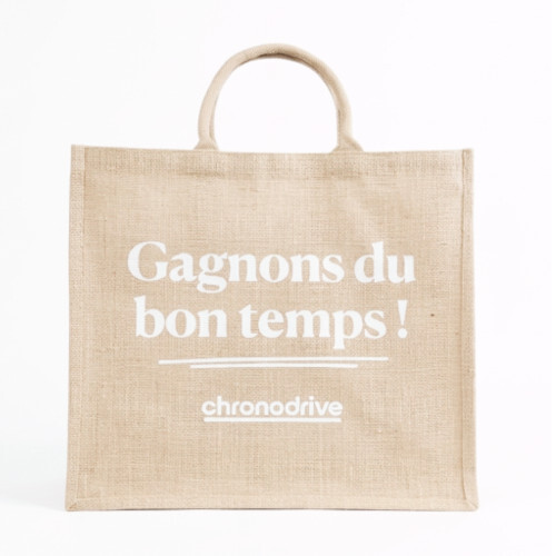 Jute Promotional Gift Bags - Color: Natural