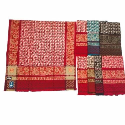 Ladies 40x80 Inch Printed Acrylic Shawl