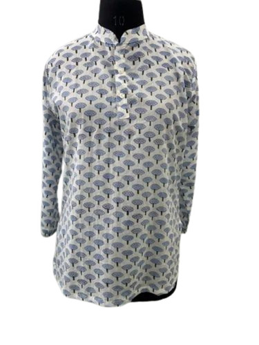 Ladies Cotton Hand Block Printed Kurti