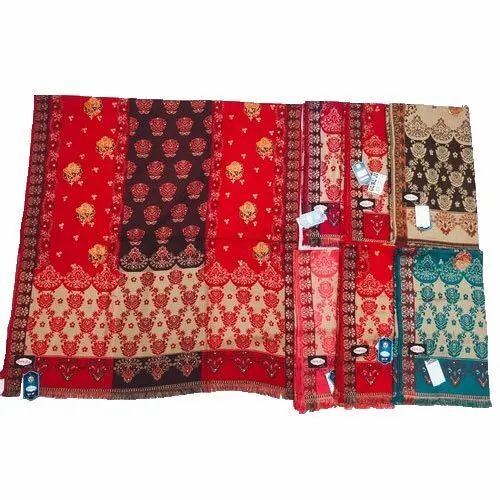 Ladies Printed Acrylic Shawl