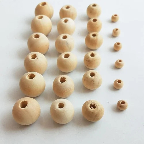Round Natural Wooden Beads For Diy Crafts
