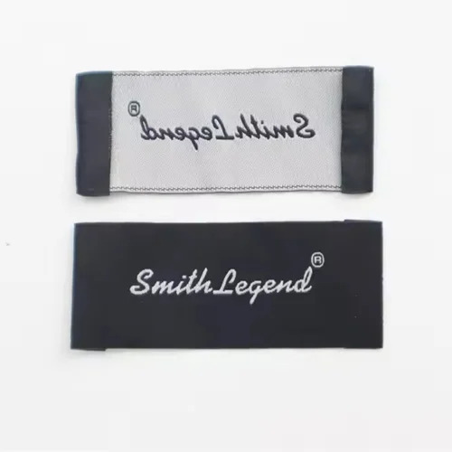 Woven Black Shirt Label, 2 Inch - Coating Type: Matte