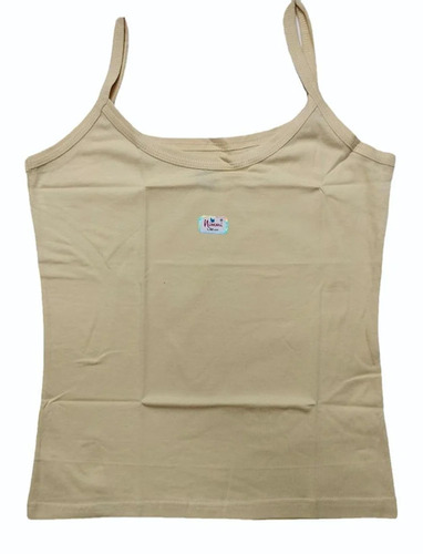 Beige Cotton Camisole Slip