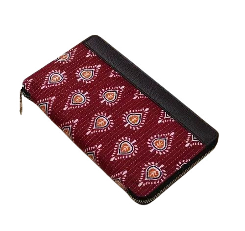 Casual Cotton Ladies Purse - Color: Multi Color