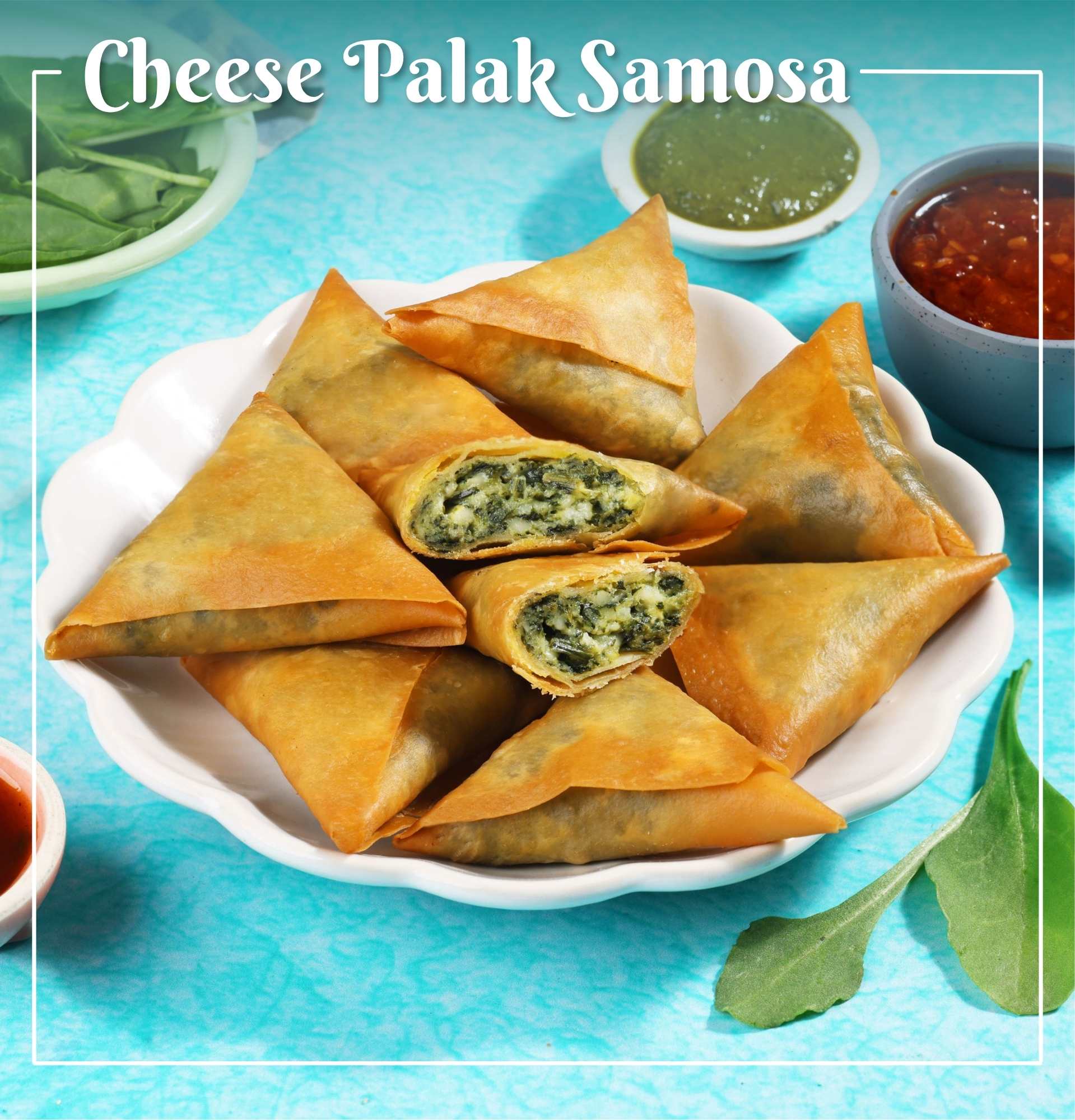 Cheese Palak Samosa