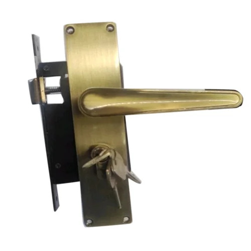 Golden Brass Door Handle Lock