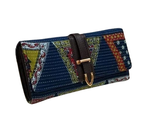 Ladies Cotton Printed Clutch Bags