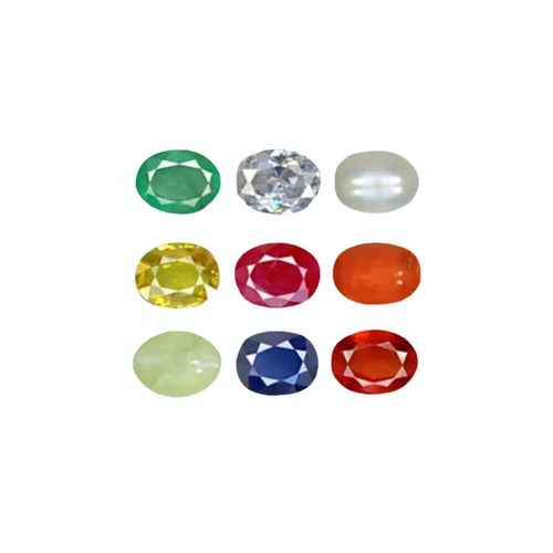 Natural Navratna Gemstone Set - Color: Multicolor