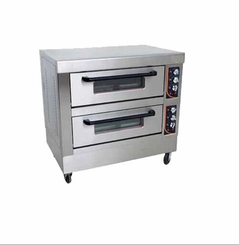 Silver Color Double Deck Oven